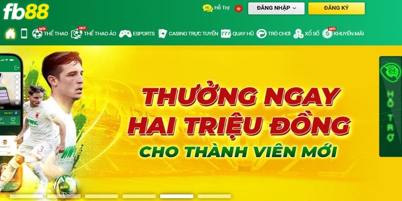 Bet thủ truy cập trang chủ chính thức để đăng nhập FB88